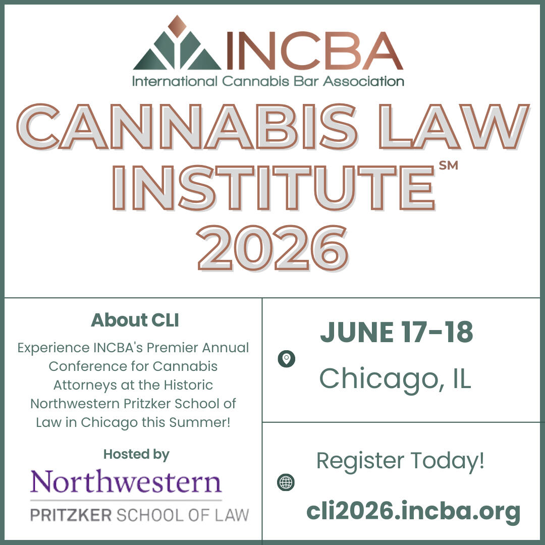 Cannabis Law Institute 2026 event marketing graphic